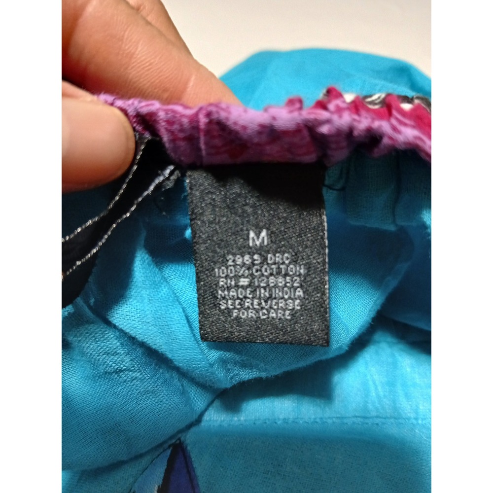 Apollo Womens Turquoise Tribal Ikat Print Halter V-Neck Open Back Maxi Dress M - Picture 11 of 14